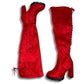 Crimson Thigh High Boots