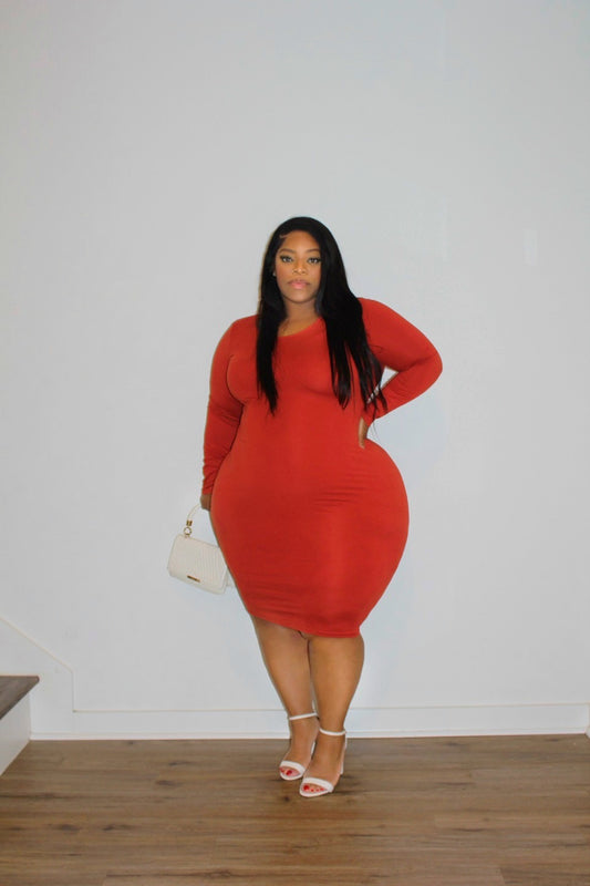 Fall Basic Midi Dress