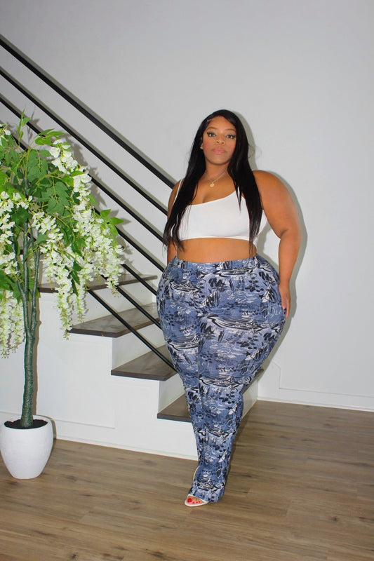 Faux Jean Stacked Leggings