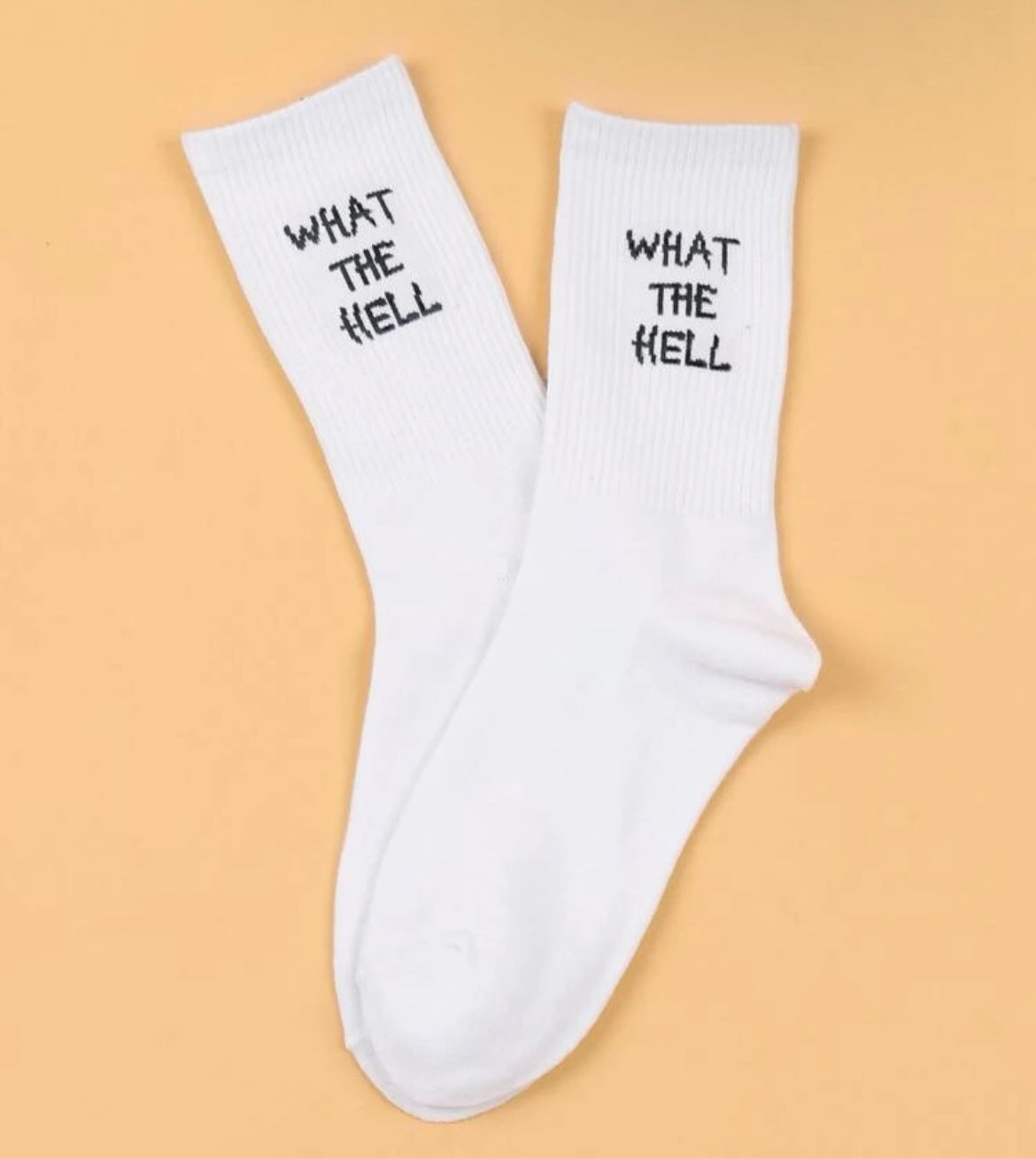 "What The Hell" Crew Socks