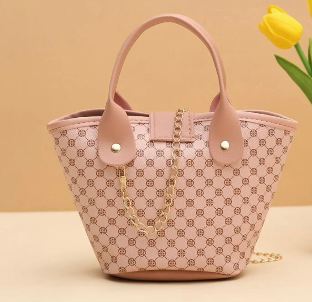Retro Print Pink Mini Bag