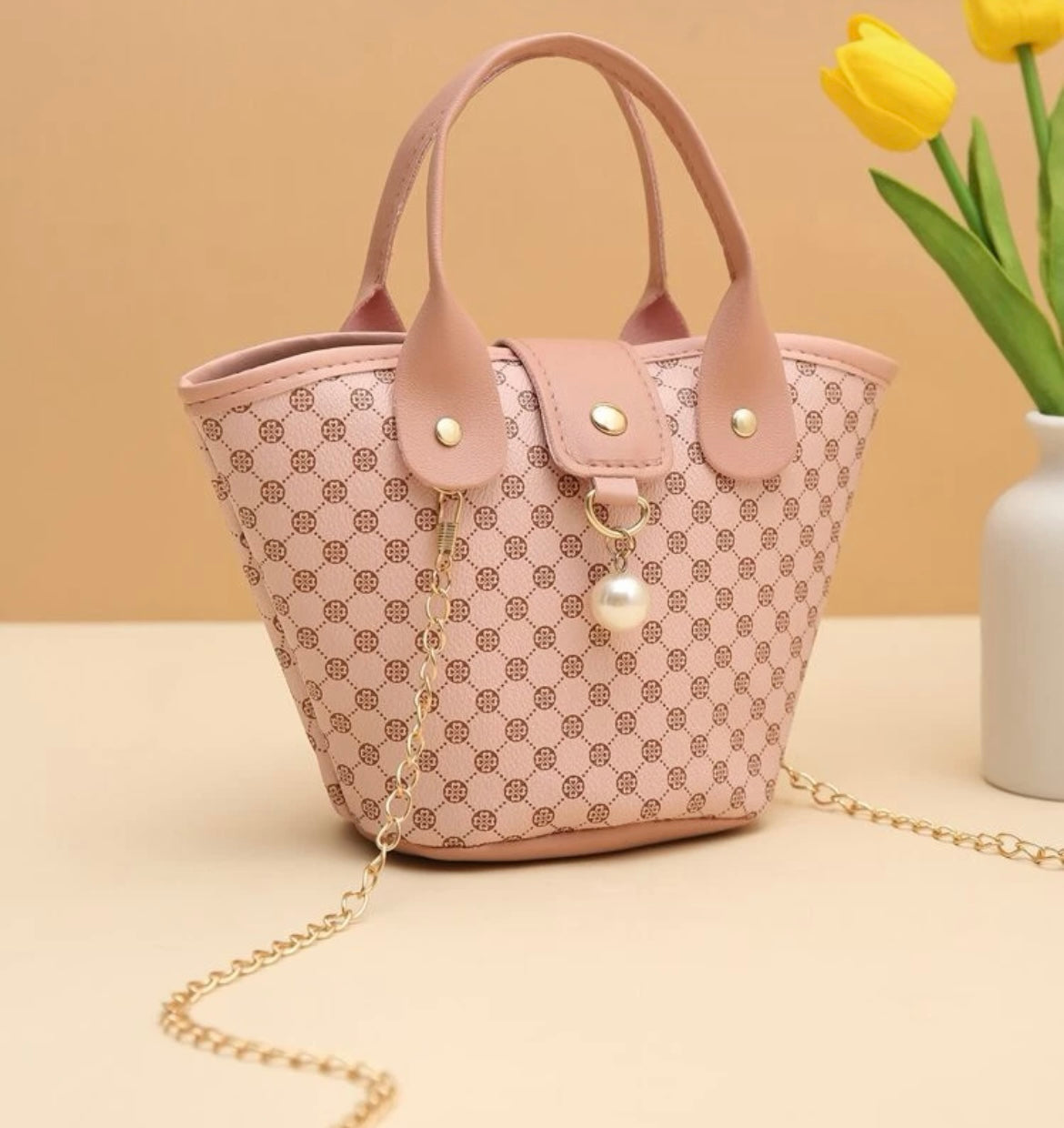 Retro Print Pink Mini Bag