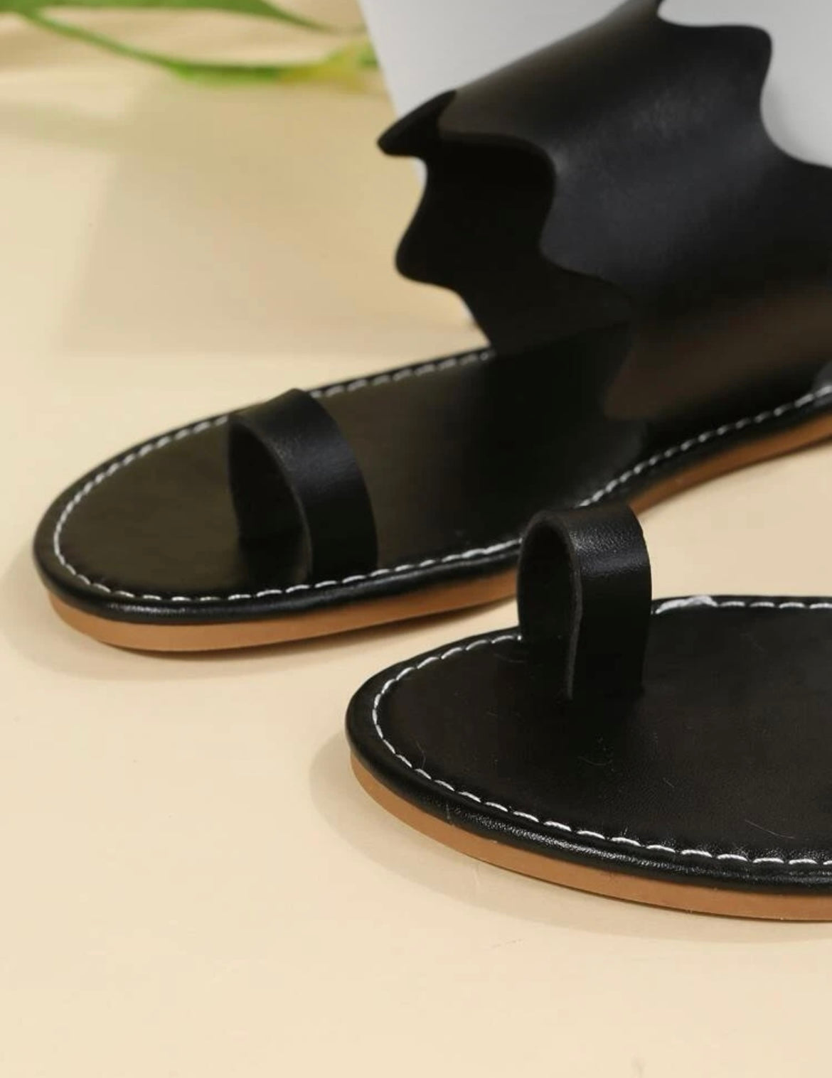 Black Wilma Sandals