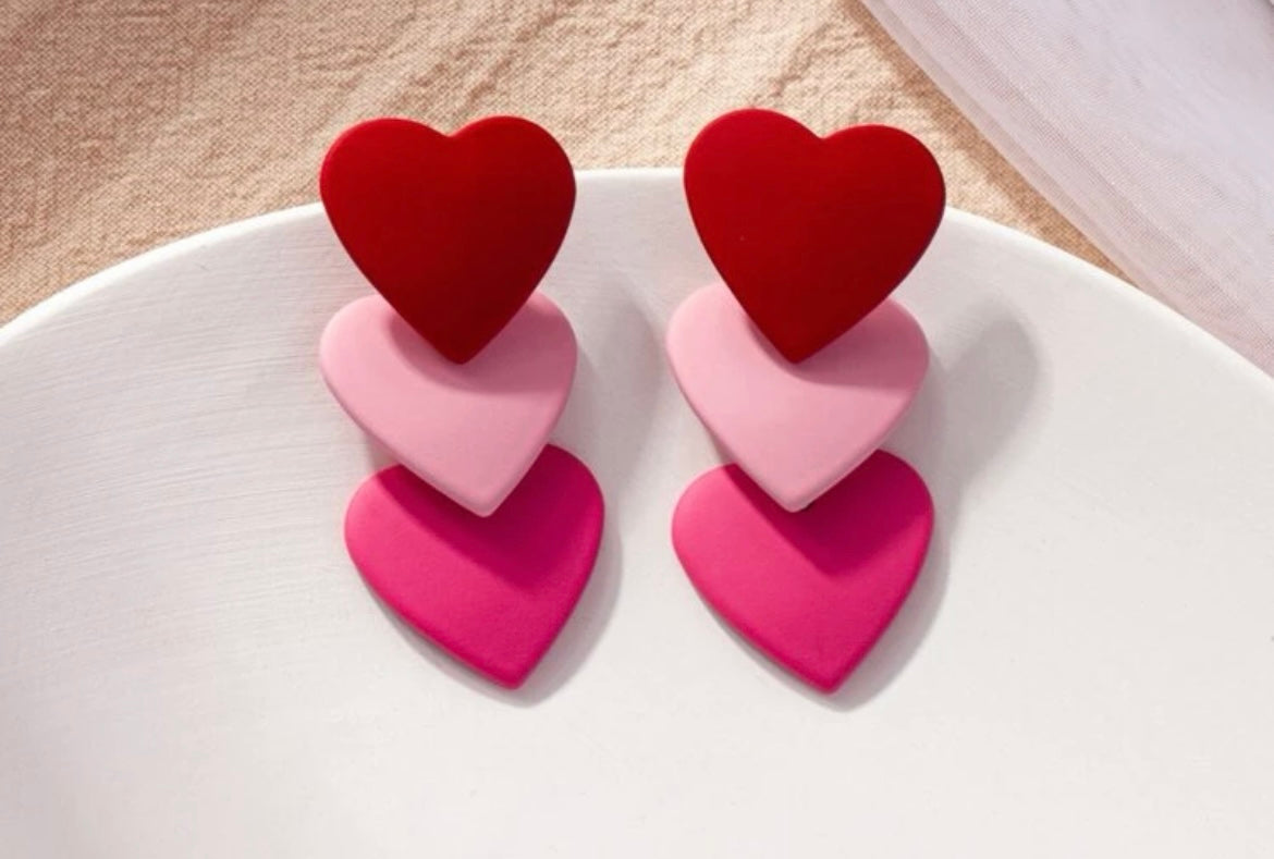 Heart Drop Earrings