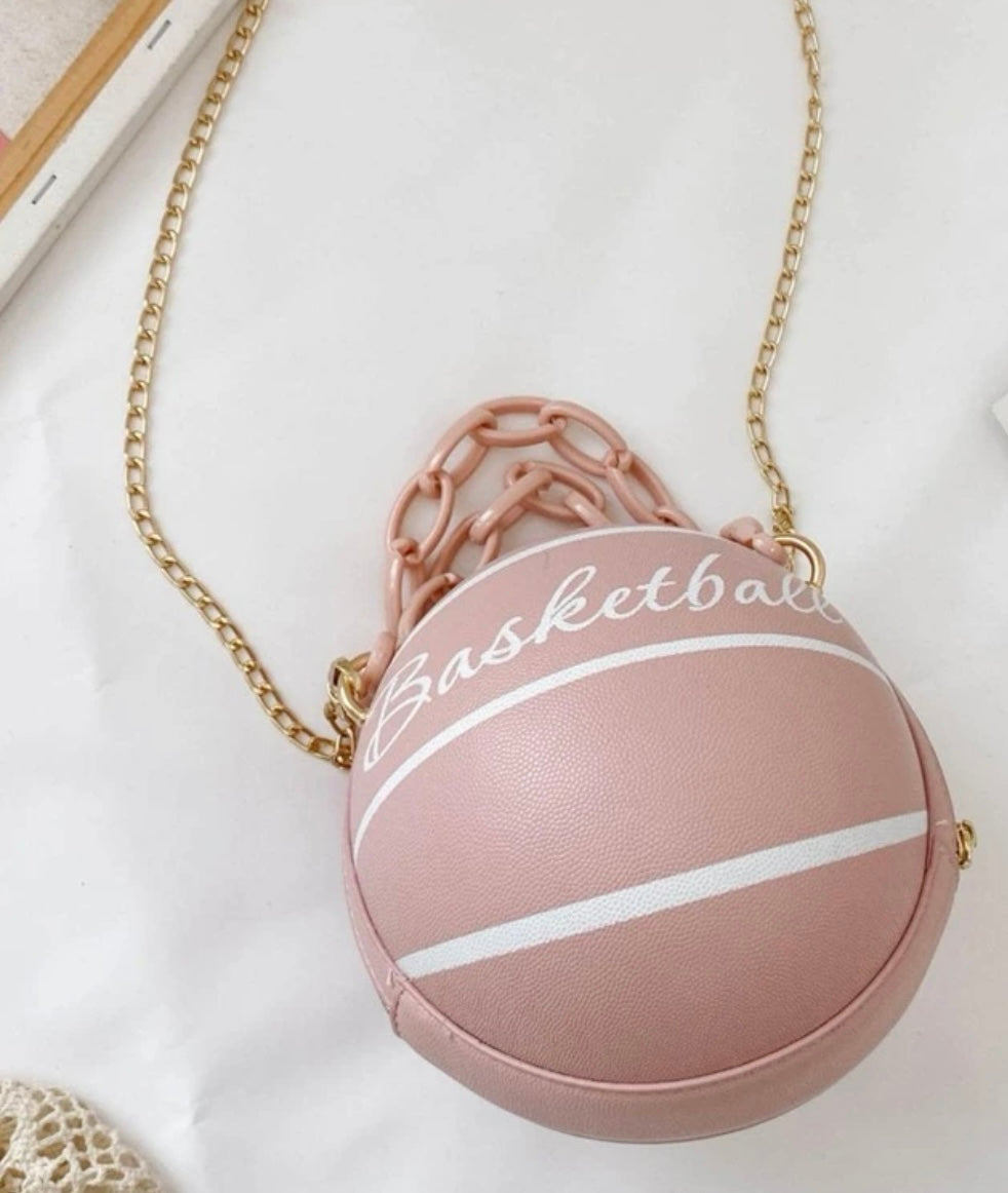 Pink Basketball Purse