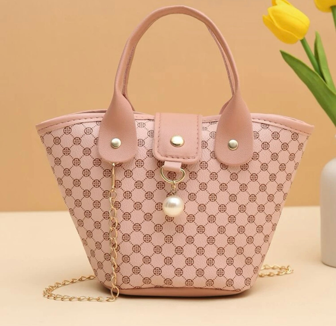 Retro Print Pink Mini Bag