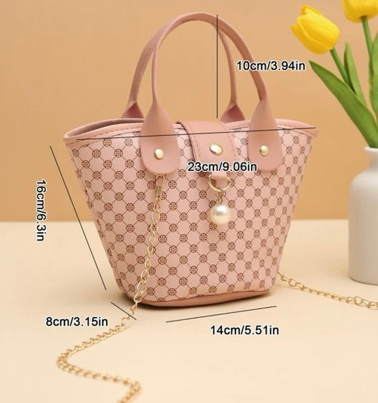 Retro Print Pink Mini Bag