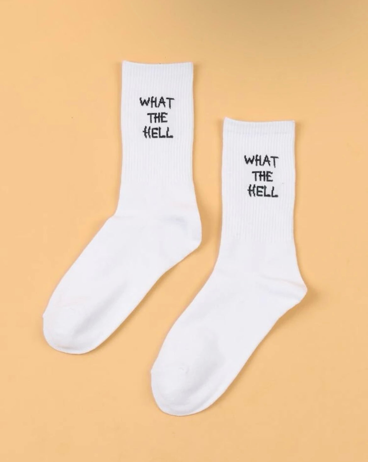 "What The Hell" Crew Socks