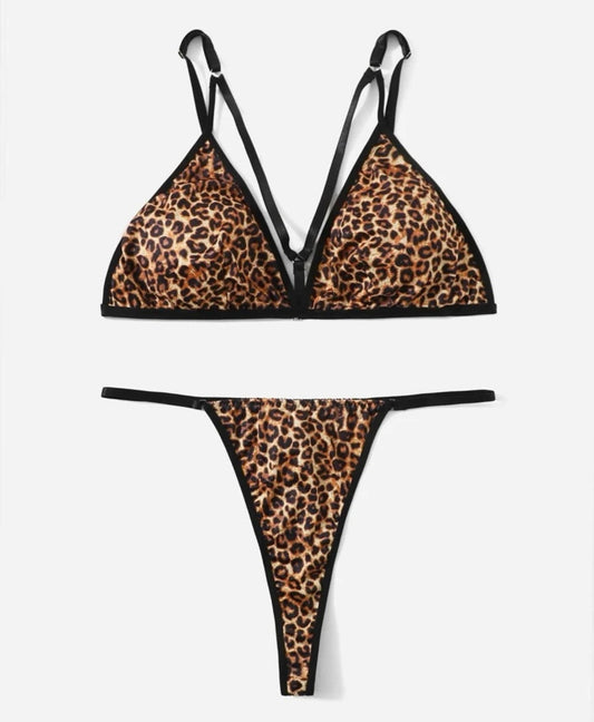 Cheetah Bra & Panty Set