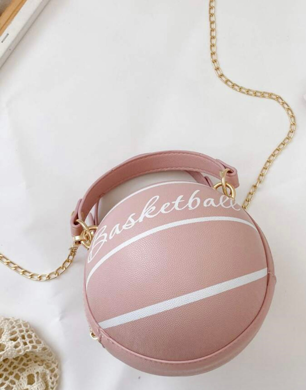 Pink Basketball Purse