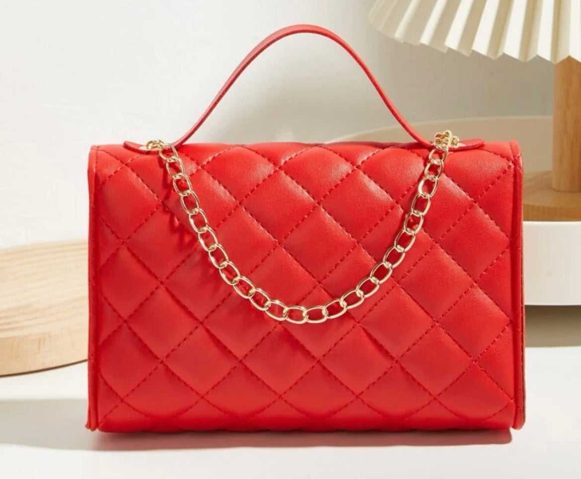 Mini Heart Bag-Red