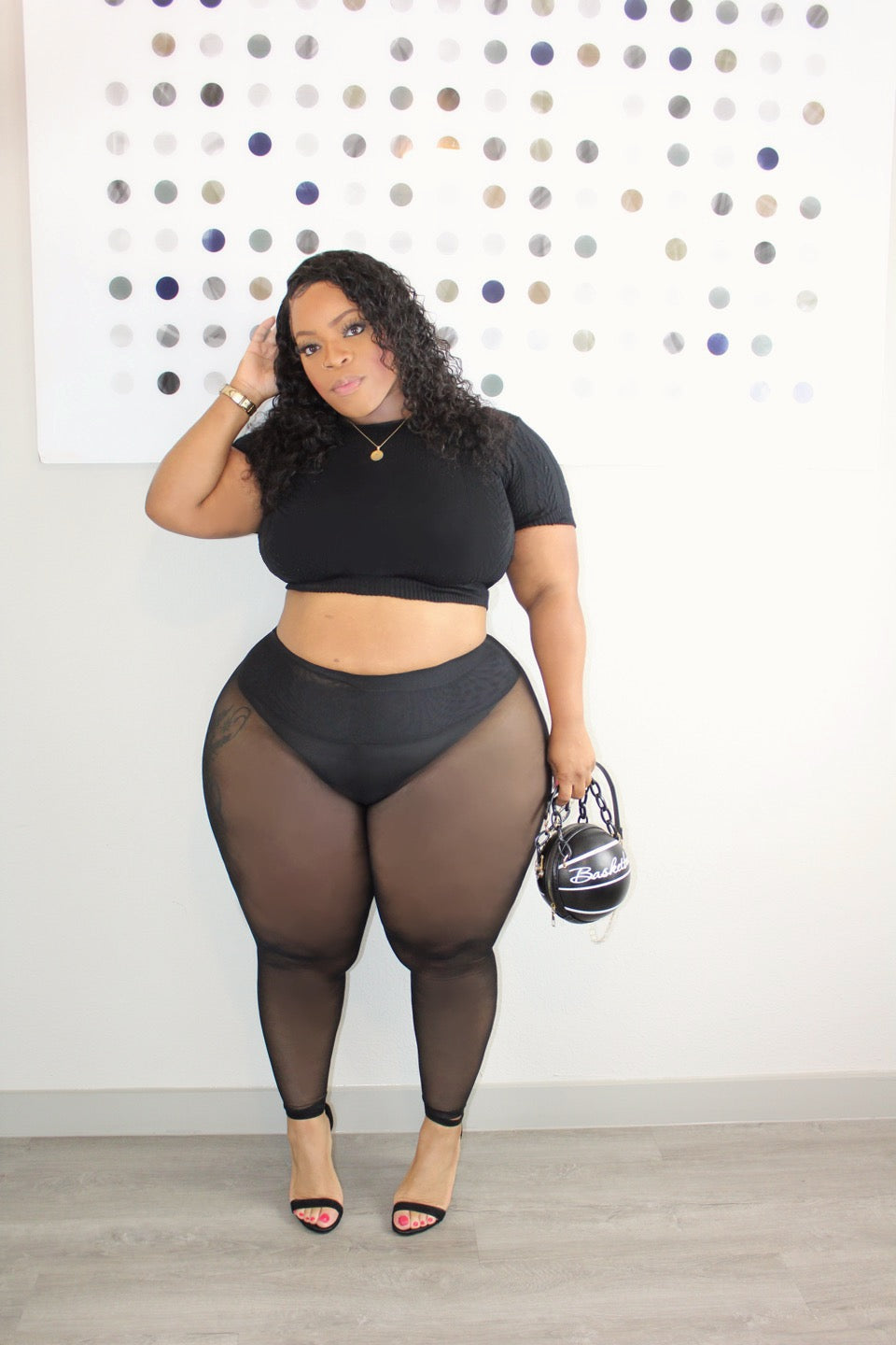 Meshed Leggings