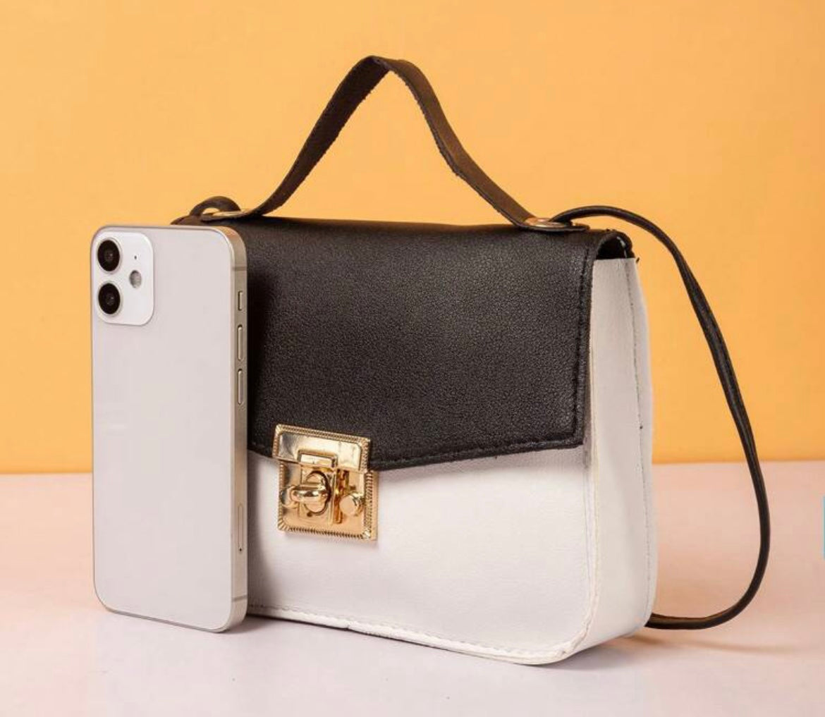 Mini Black White Handbag