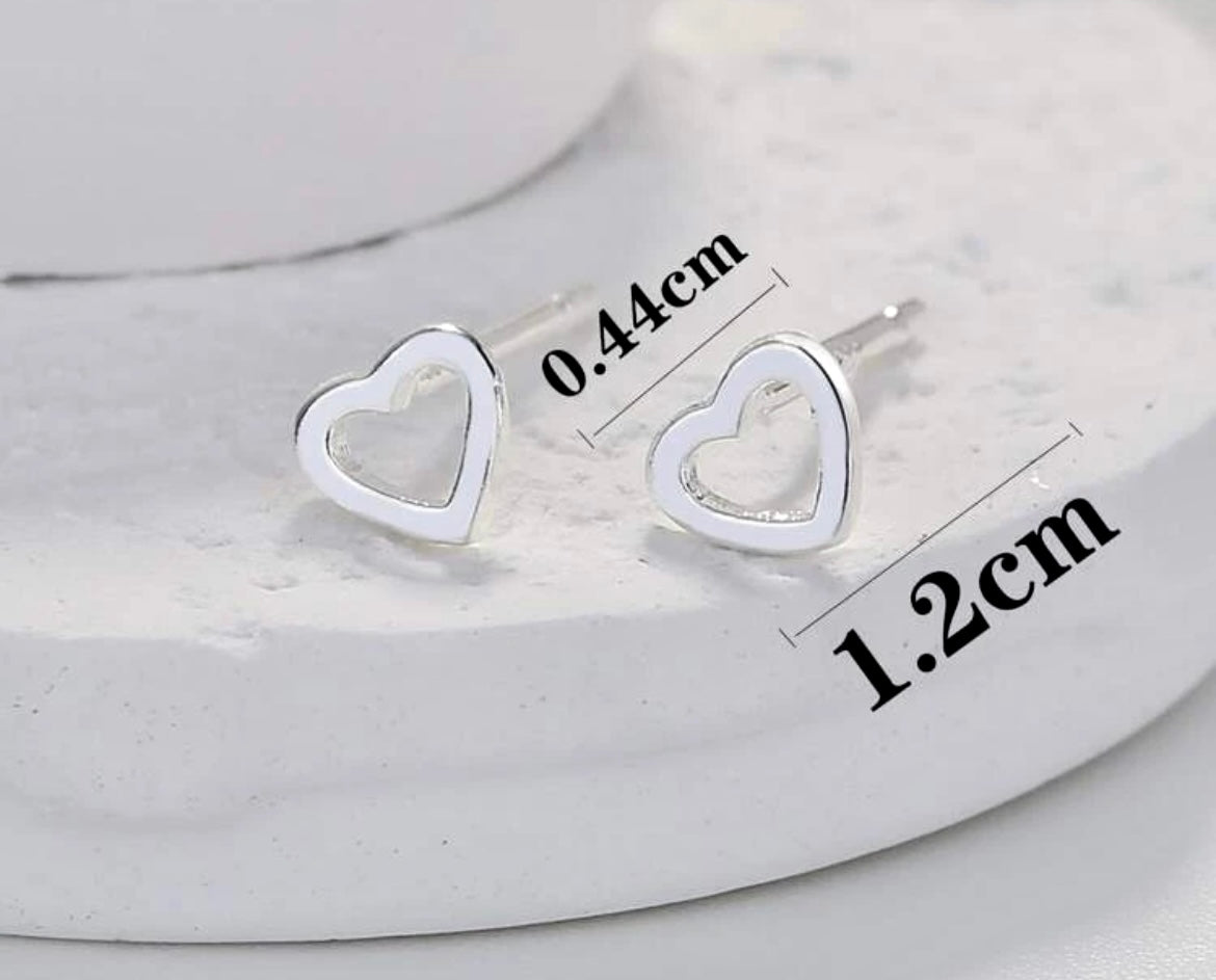 Heart Stud Earrings