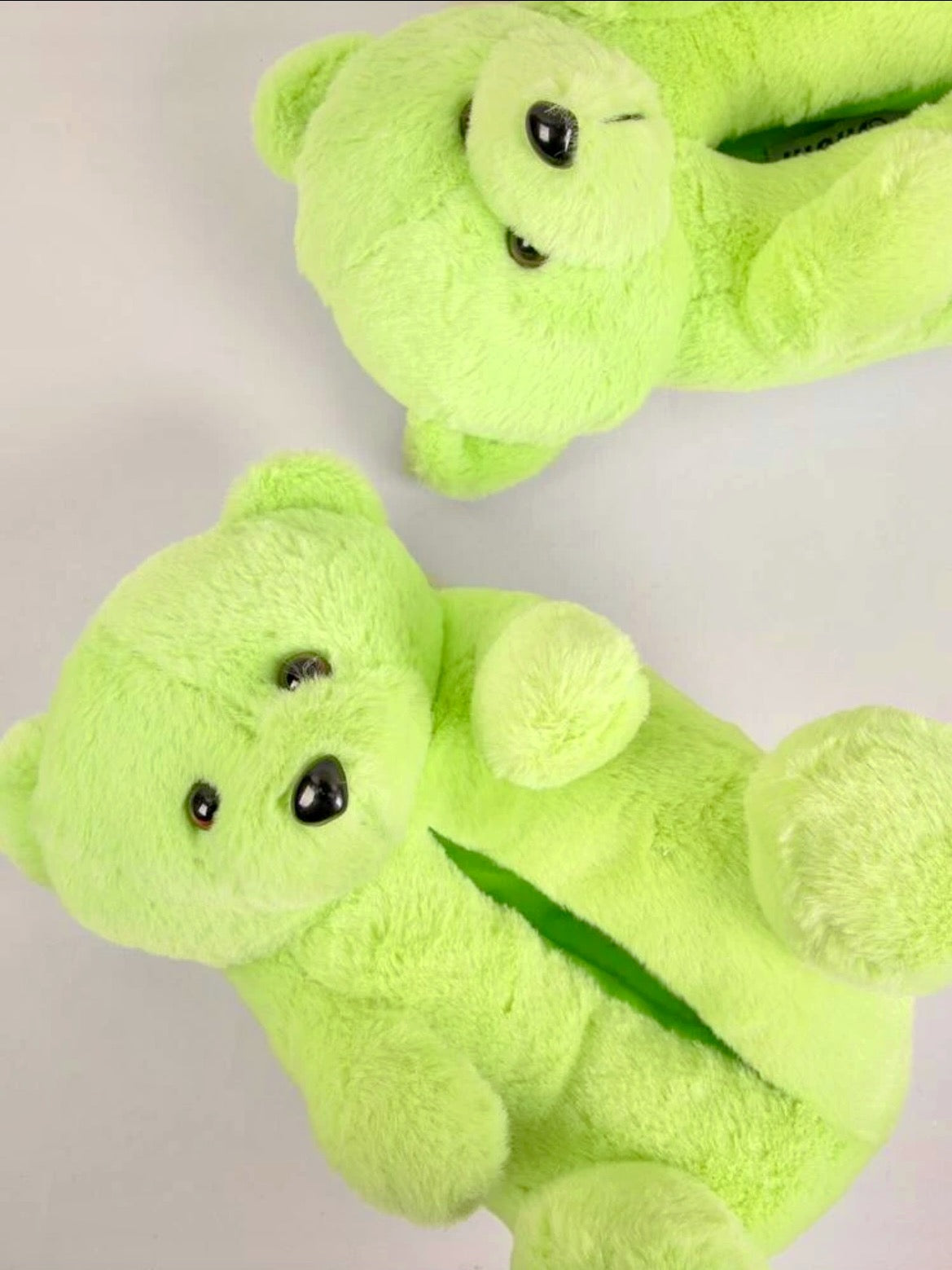 Neon Bear Slippers
