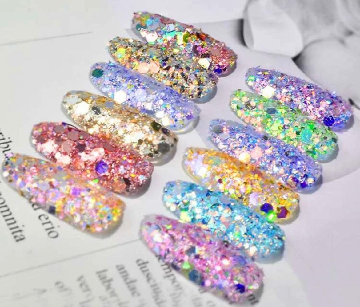 Color Glitter Decor