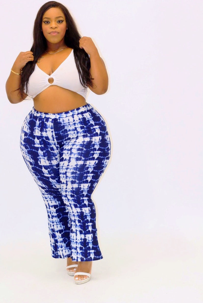 Blue TieDye Leggings