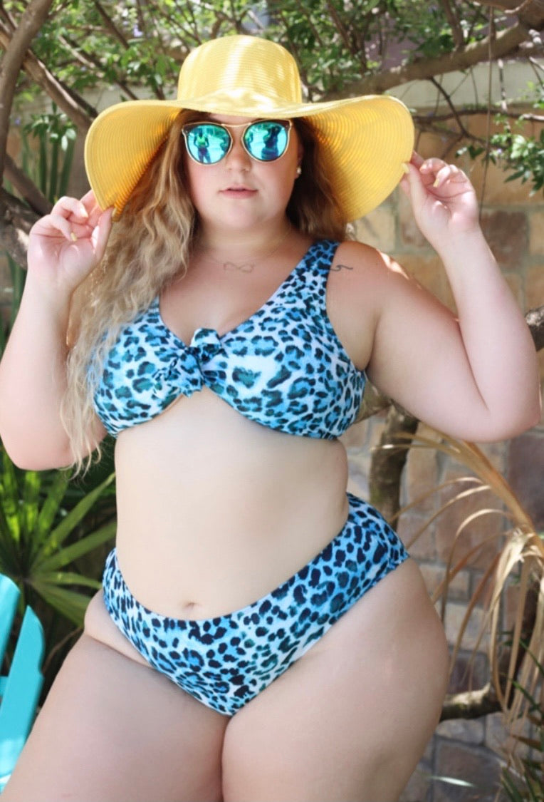 Blue Cheetah SwimSet
