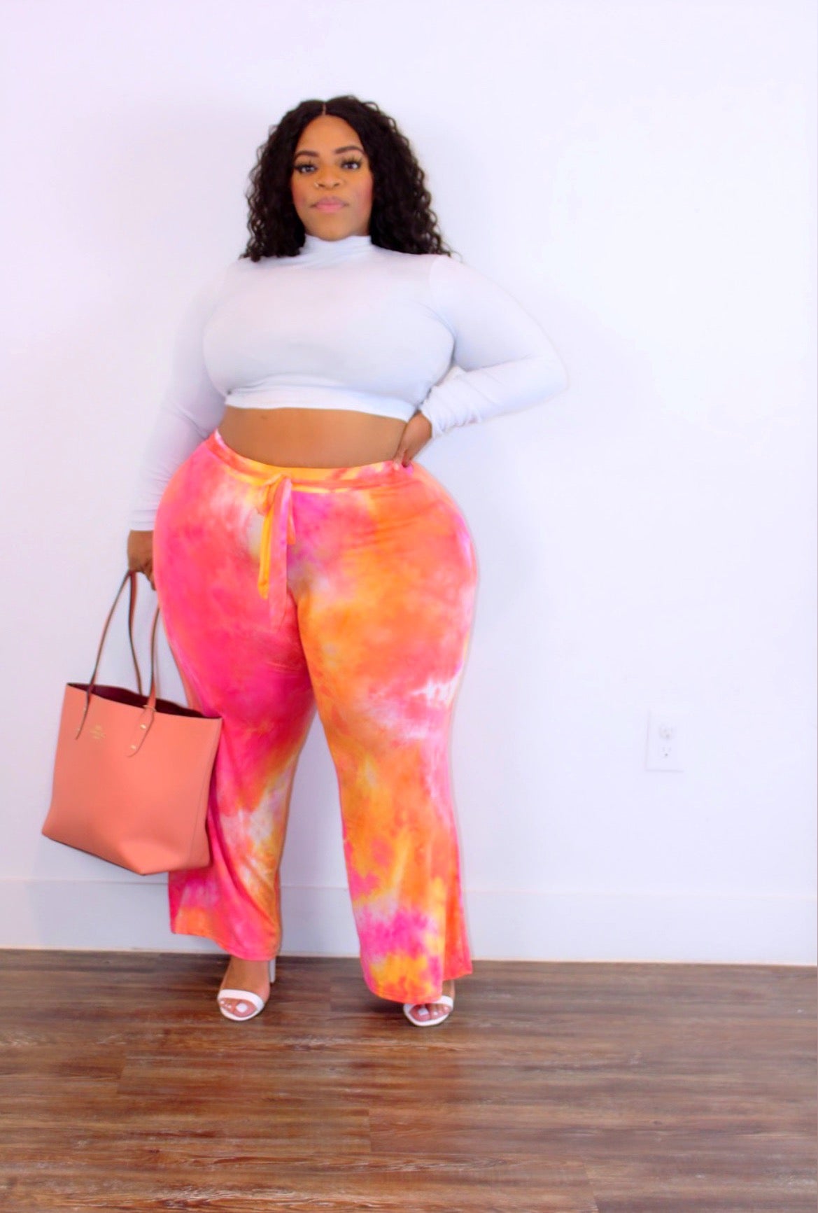 Pink TieDye Wrap Pants