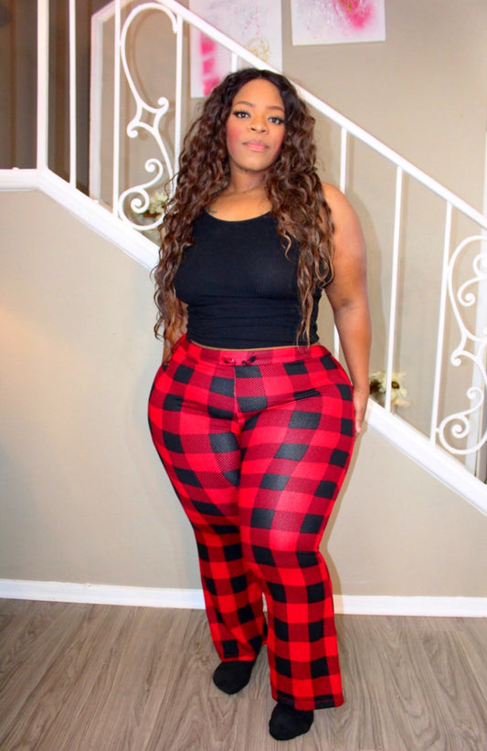 Red Plaid Pajama Pants