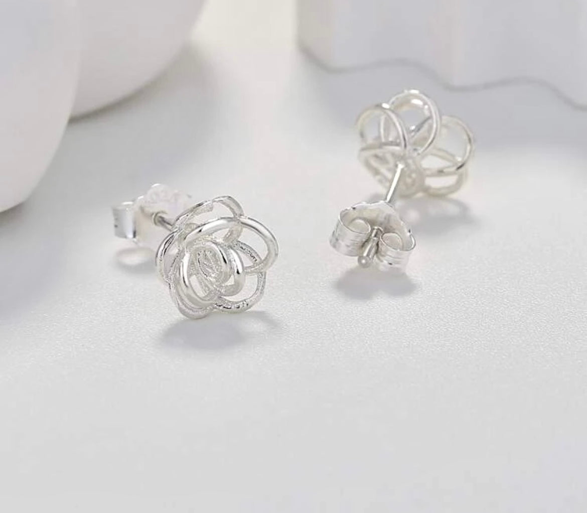 Rose Stud Earrings