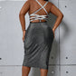 Criss Cross Back Glitter Dress
