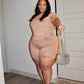 Beige 2-Piece Short Set