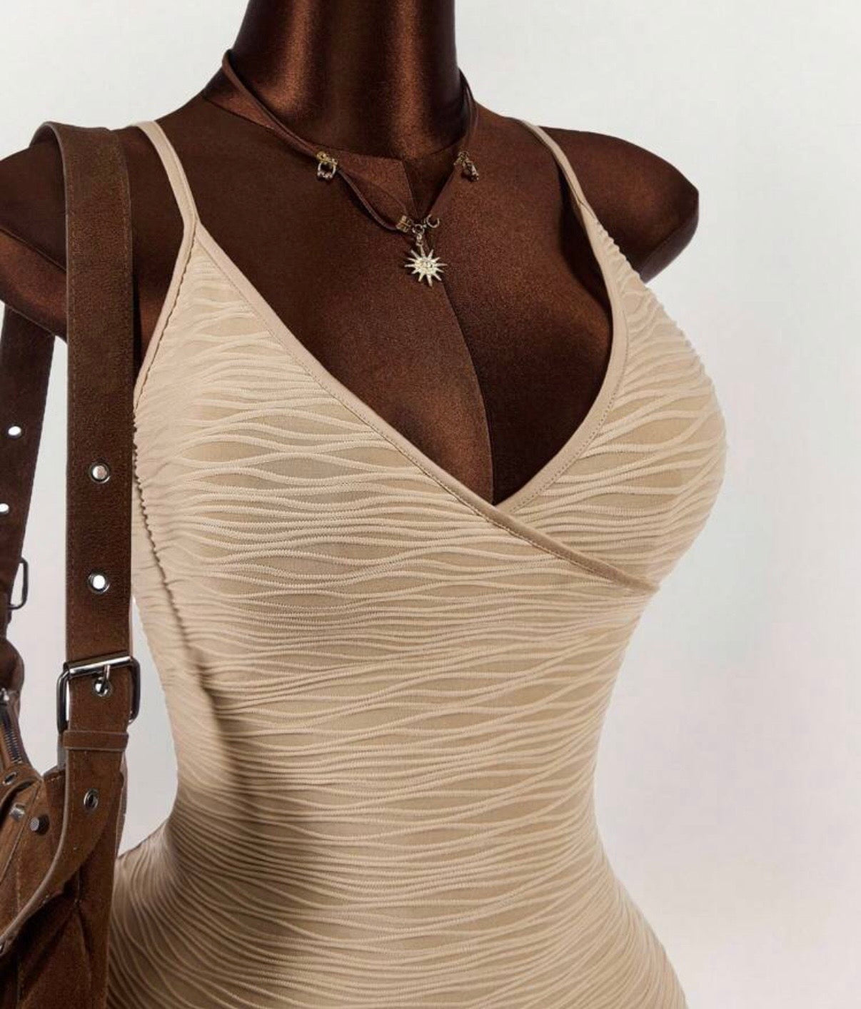 Tan Backout Dress