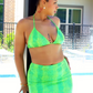 Lime Snakeskin SwimSet