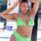 Lime Snakeskin SwimSet
