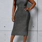 Criss Cross Back Glitter Dress