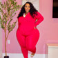 Red 2-Piece Pants Set