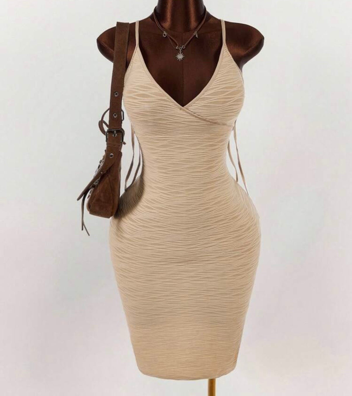 Tan Backout Dress