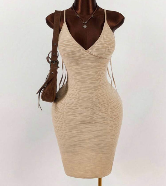 Tan Backout Dress