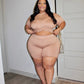 Beige 2-Piece Short Set