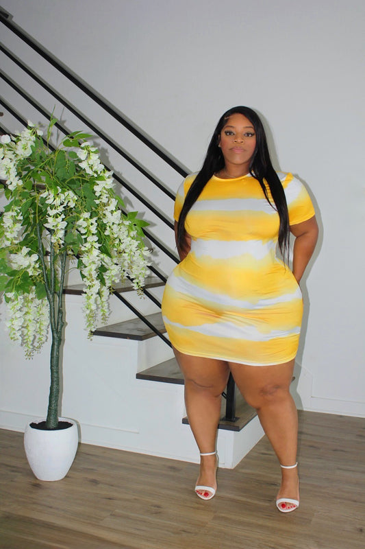 Splashed T-Shirt Dress