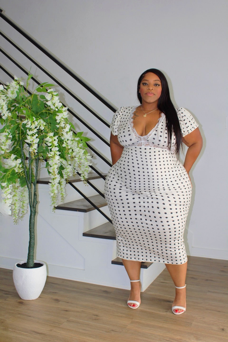 Polka Dot Maxi Dress