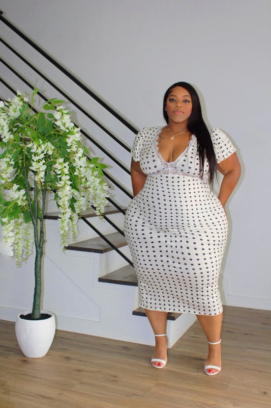 Polka Dot Maxi Dress