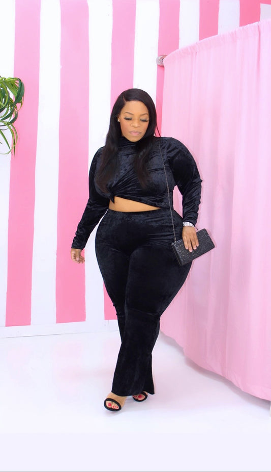 Black Velvet Set