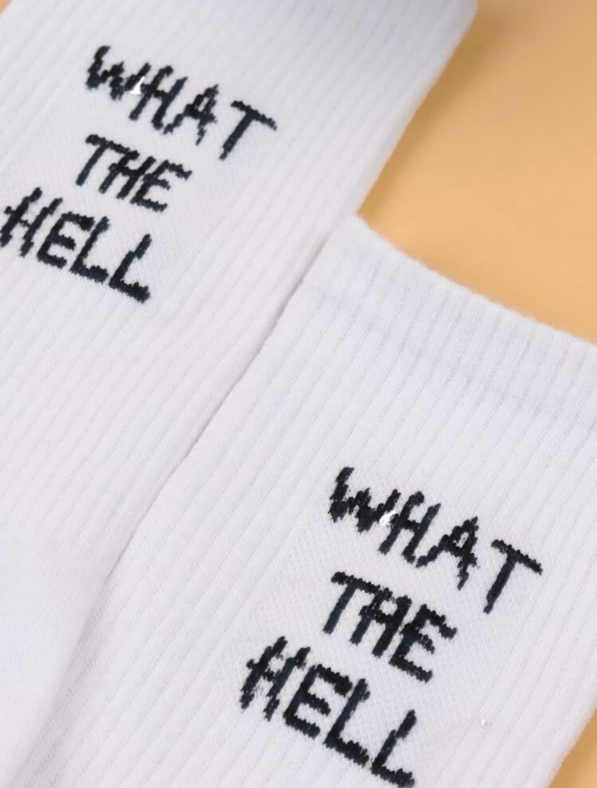"What The Hell" Crew Socks