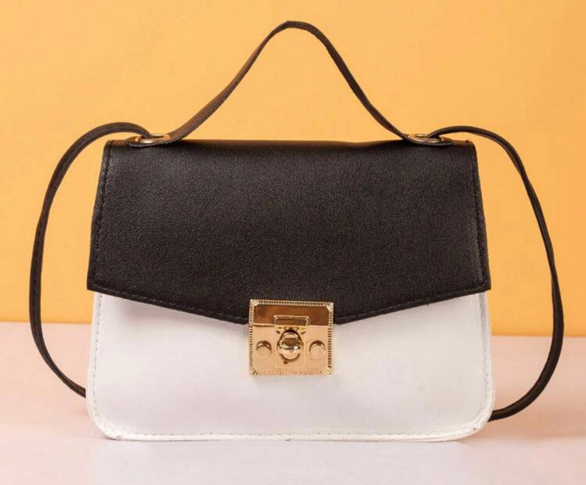 Mini Black White Handbag