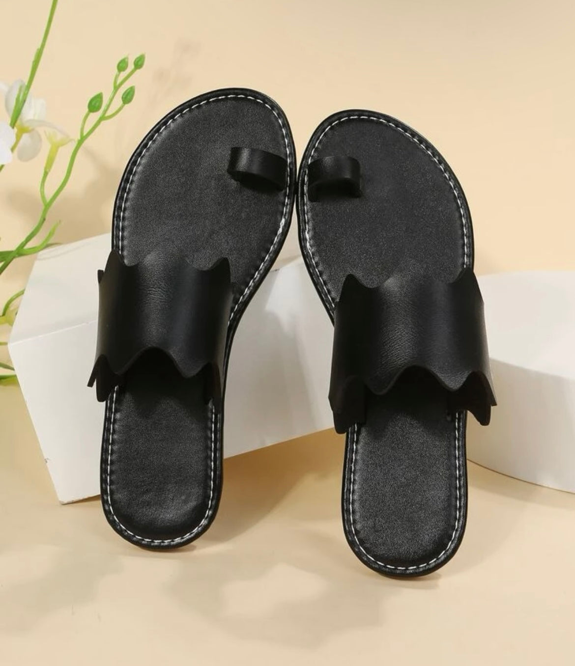 Black Wilma Sandals