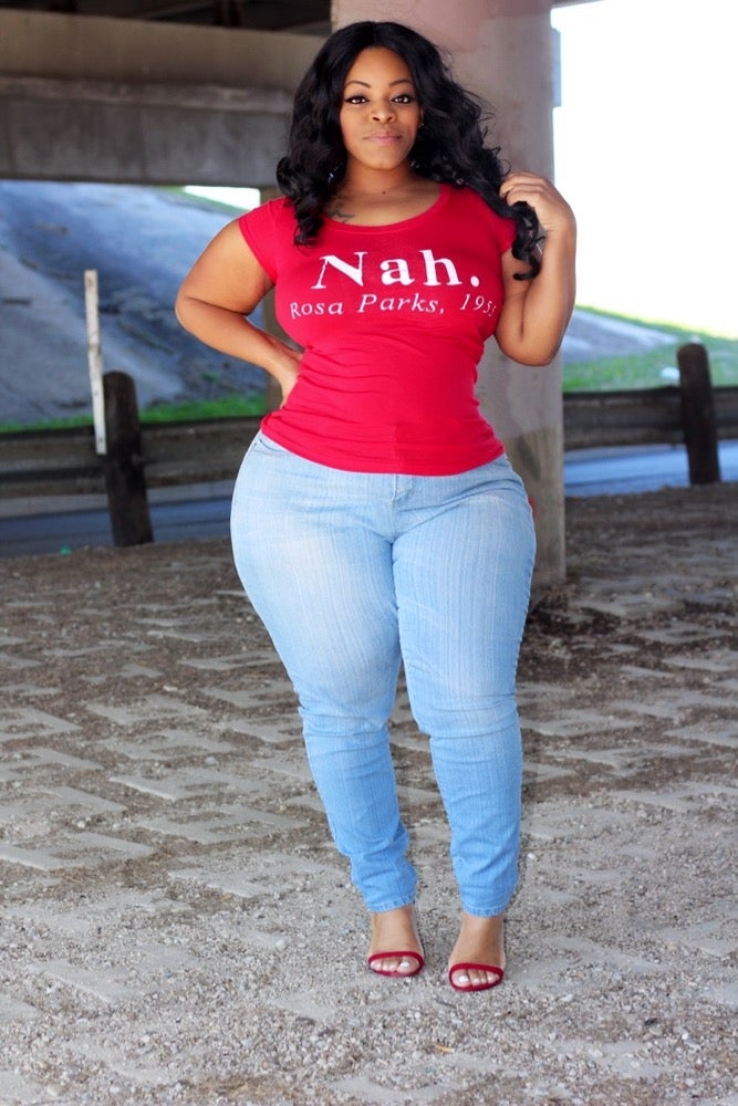 Rosa Parks “Nah” Tee-Red